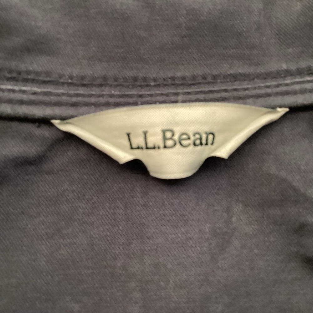 L.L. Bean Women's Navy Blue Utility Jacket Size Medium - Picture 9 of 16